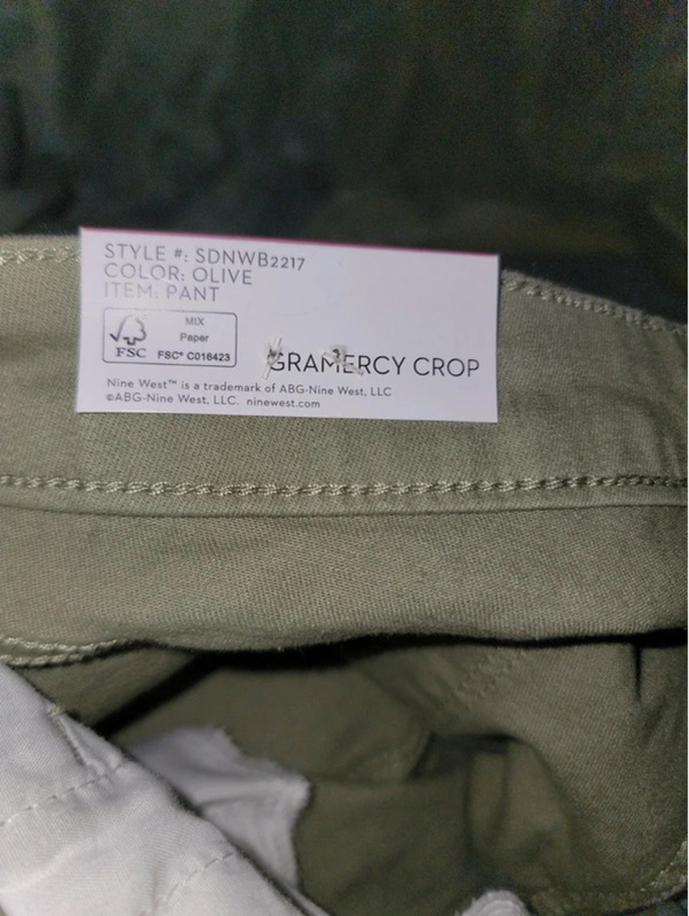 Nine west gramercy crop jeans size 14 - Picture 6 of 12